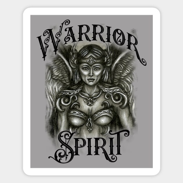 Warrior Spirit Light Magnet by TAS Illustrations and More